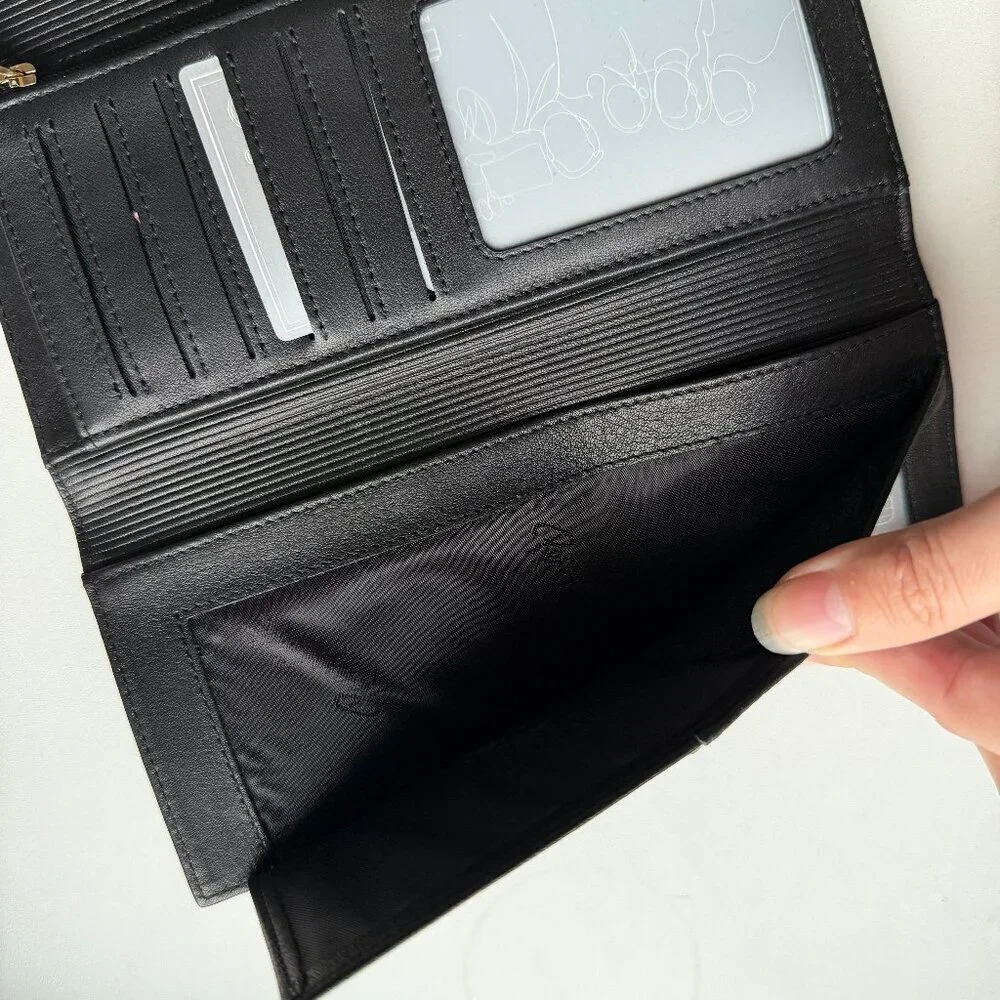 NEW Renzo Costa Navy Leather Fold Over Wallet